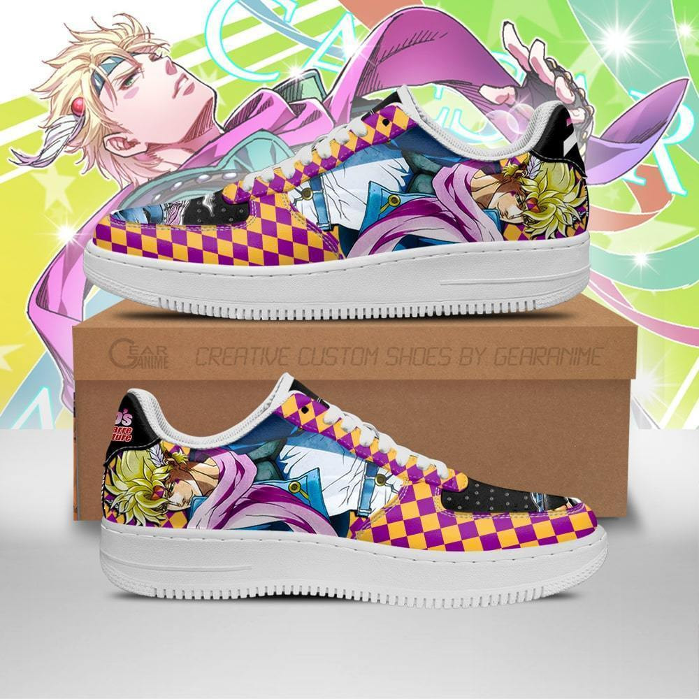 Caesar Anthonio Zeppeli JoJo’s Bizarre Adventure Low Top Air Force Sneakers