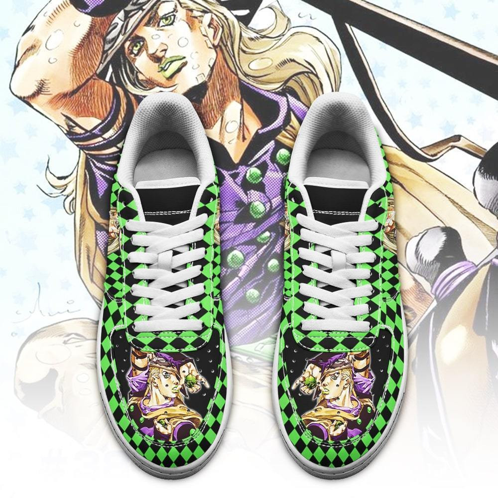 Gyro Zeppeli JoJo’s Bizarre Adventure Low Top Air Force Sneakers - Image 2