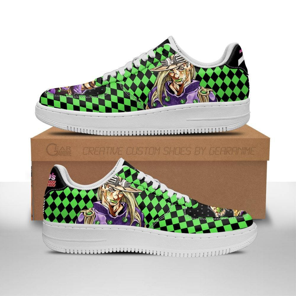 Gyro Zeppeli JoJo’s Bizarre Adventure Low Top Air Force Sneakers