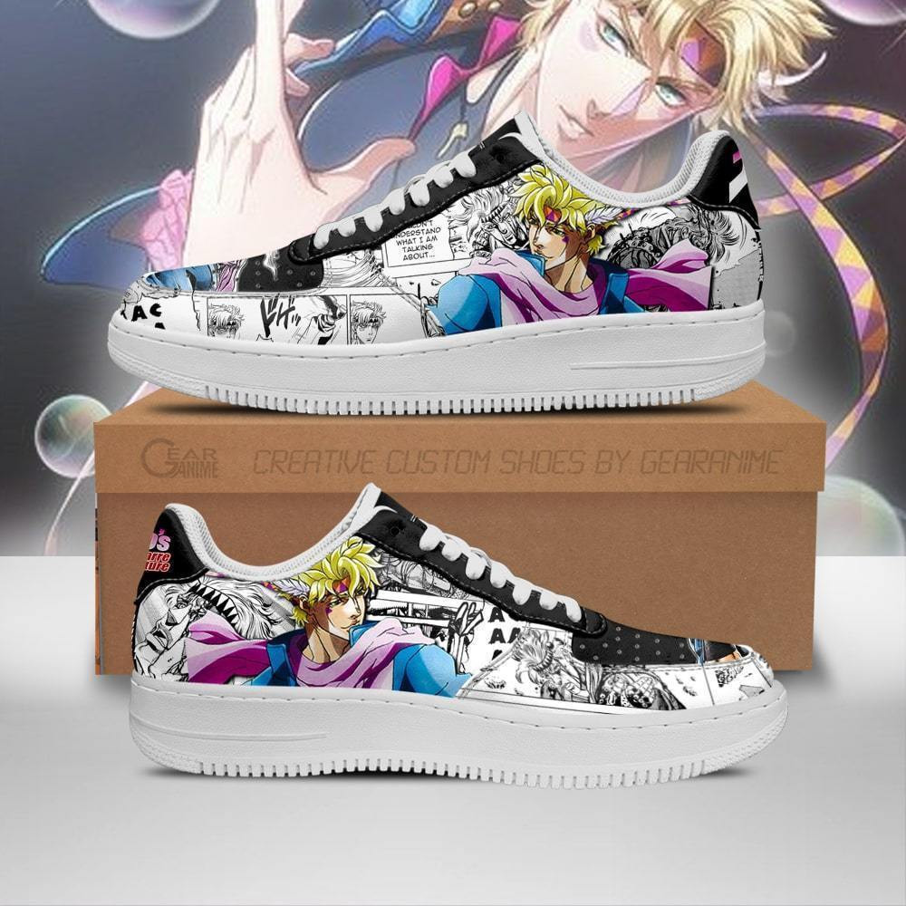 Caesar Zeppeli JoJo’s Bizarre Adventure Low Top Air Force Sneakers