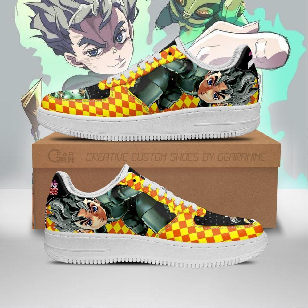Koichi Hirose JoJo’s Bizarre Adventure Air Force Sneakers