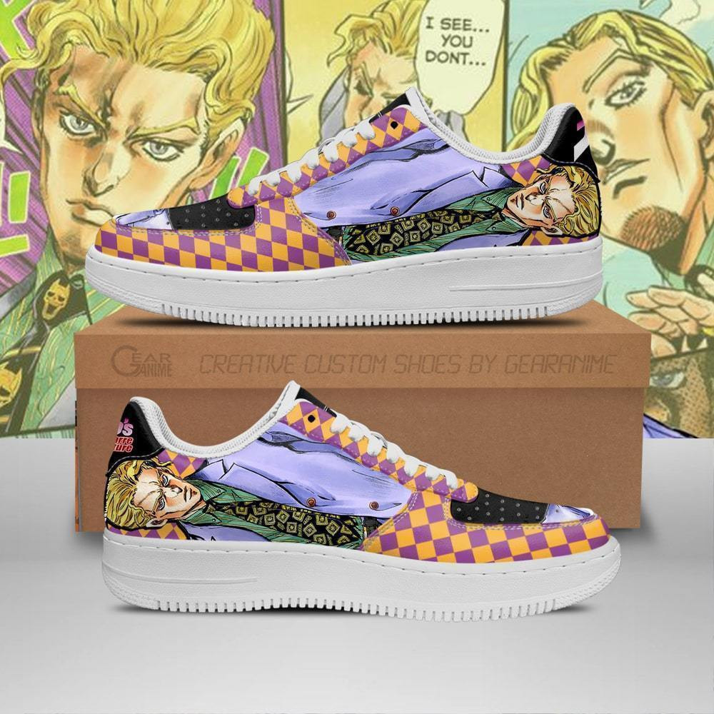 Yoshikage Kira JoJo’s Bizarre Adventure Low Top Air Force Sneakers