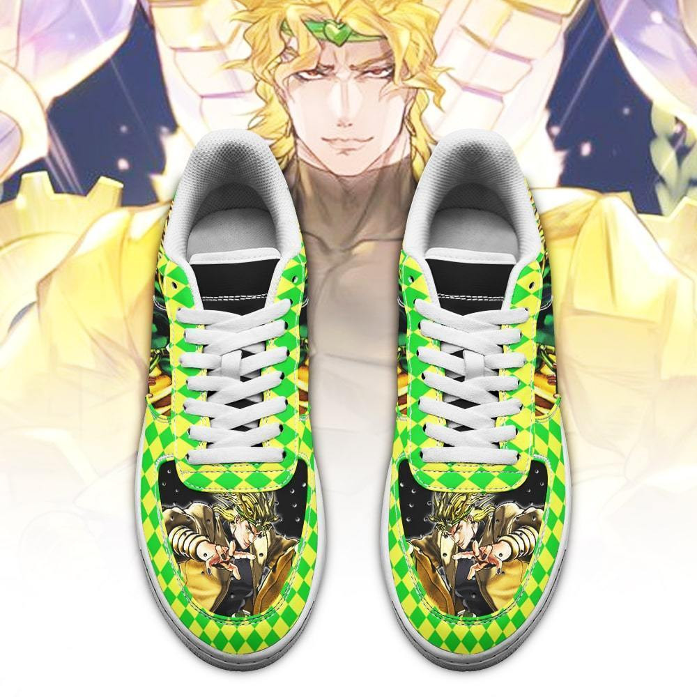 Dio Brando JoJo’s Bizarre Adventure Low Top Air Force Sneakers - Image 2