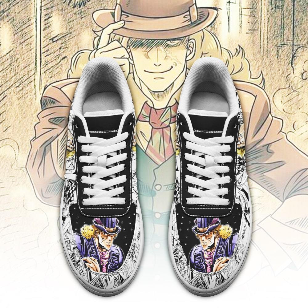 Robert Speedwagon JoJo’s Bizarre Adventure Low Top Air Force Sneakers - Image 2