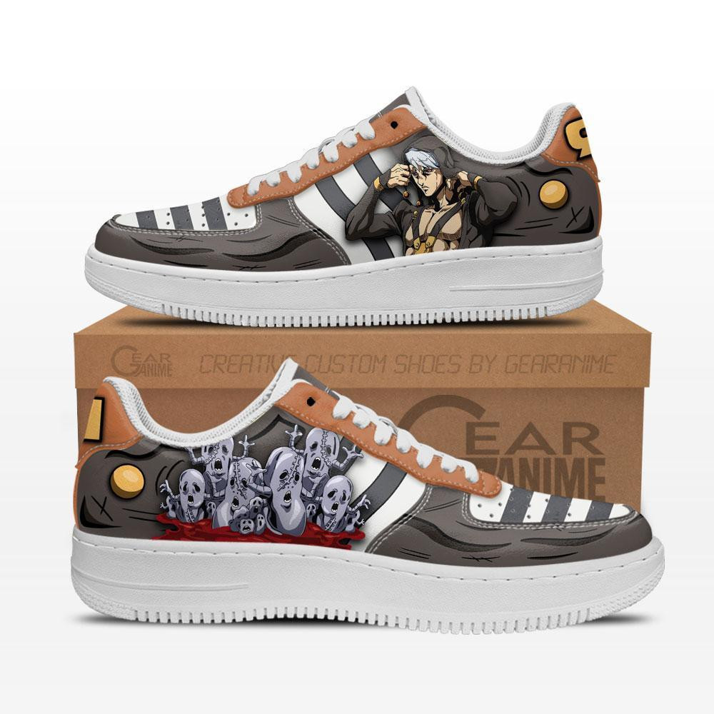 Risotto Nero JoJo’s Bizarre Adventure Low Top Air Force Sneakers