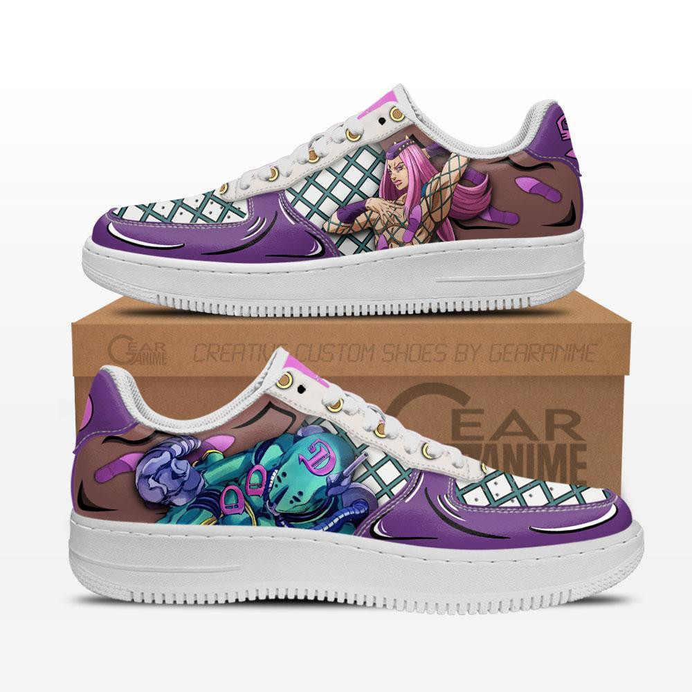 Narciso Anasui JoJo’s Bizarre Adventure Low Top Air Force Sneakers