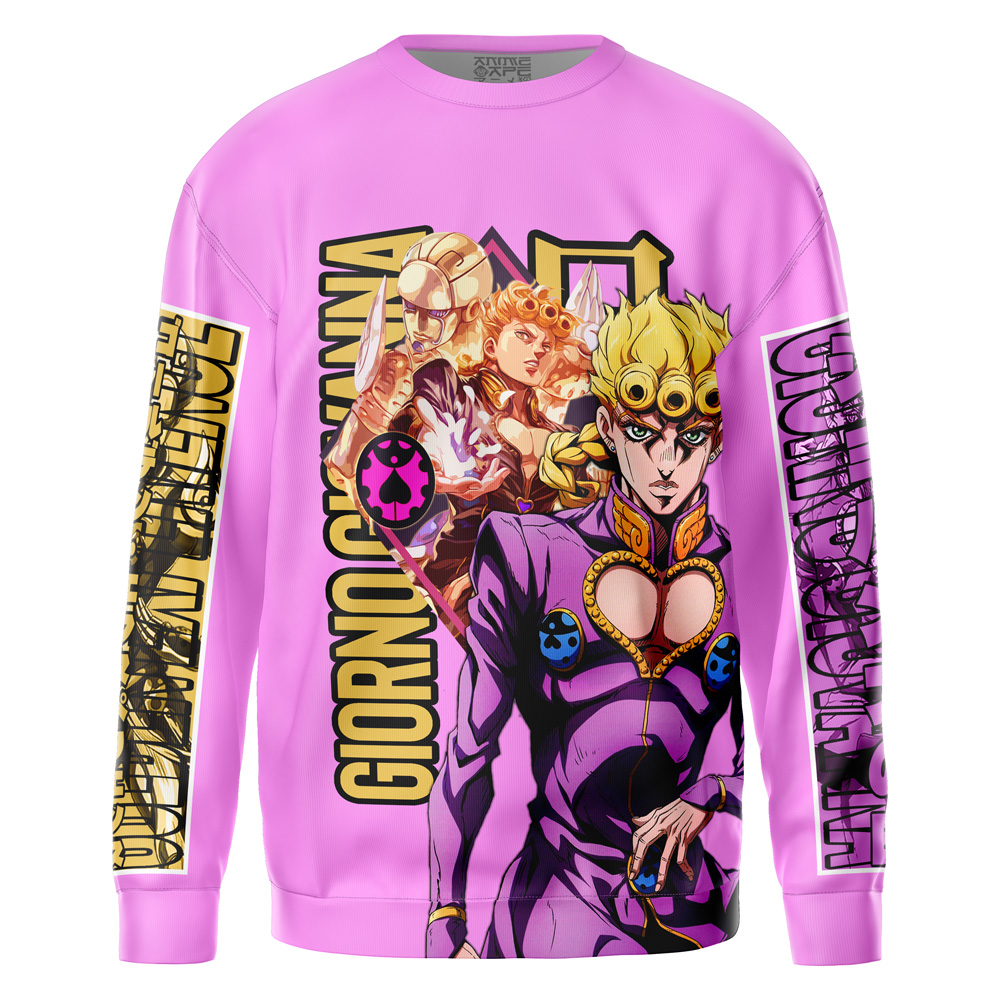 Giorno Giovanna Jojo’s Bizarre Adventure Streetwear Sweatshirt
