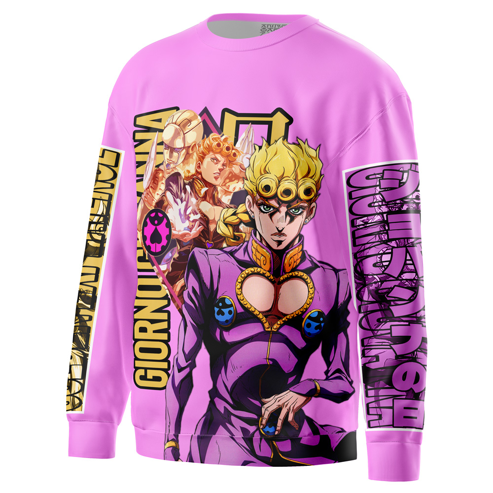 Giorno Giovanna Jojo’s Bizarre Adventure Streetwear Sweatshirt - Image 6