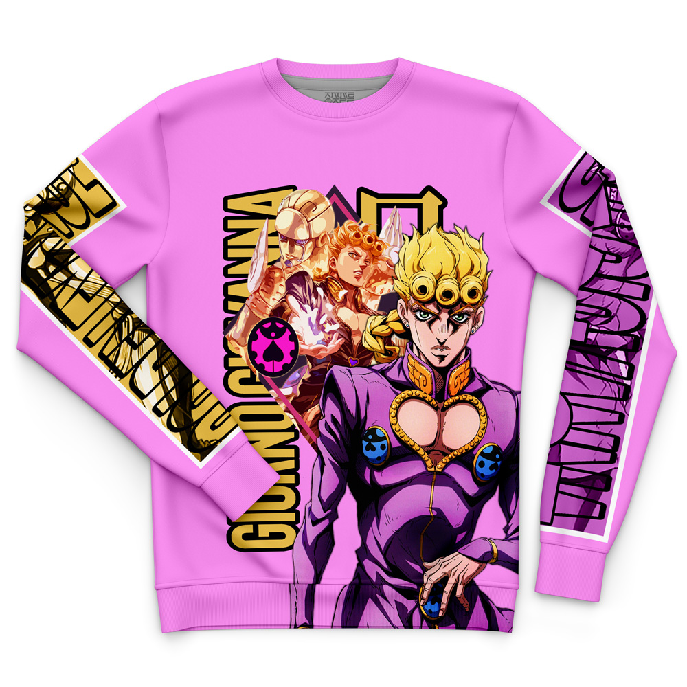 Giorno Giovanna Jojo’s Bizarre Adventure Streetwear Sweatshirt - Image 7