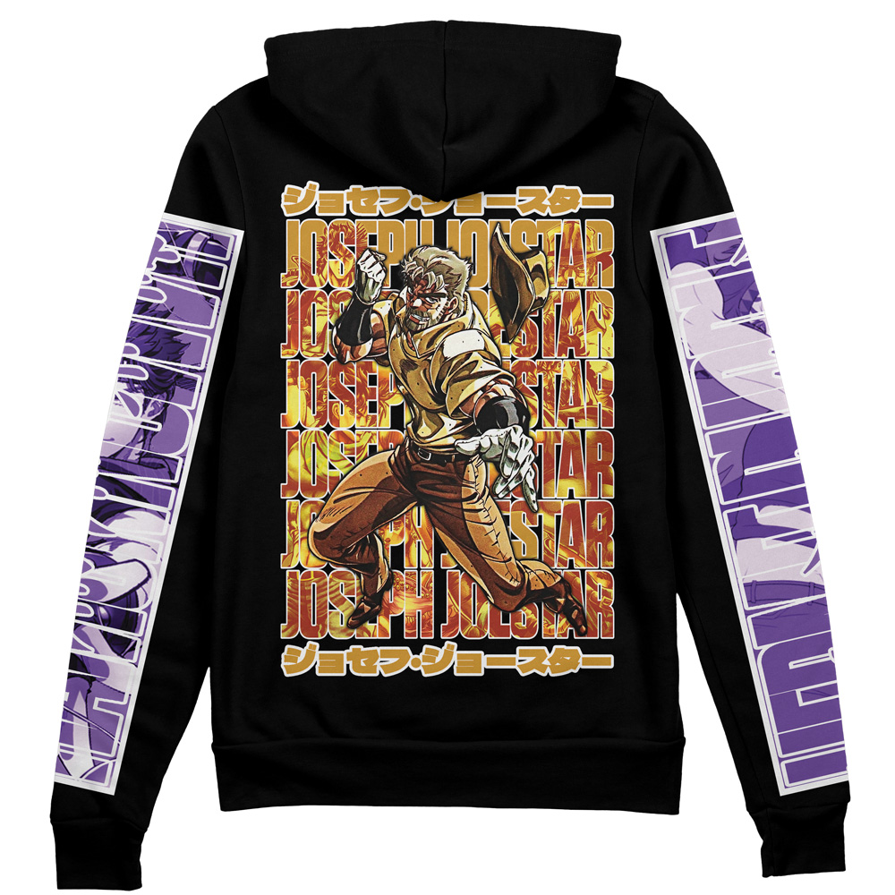 Joseph Joestar Jojo’s Bizarre Adventure Streetwear Zip Hoodie Jacket