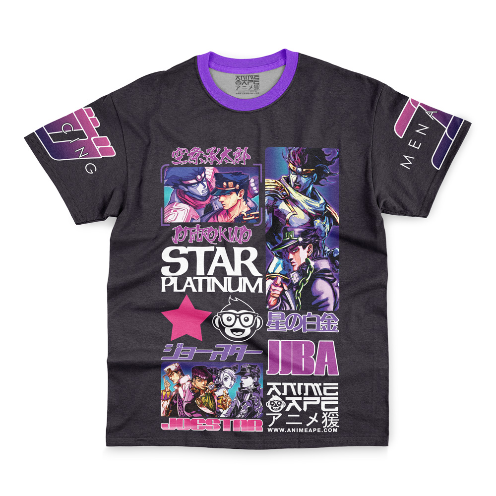 Jotaro Kujo V2 Jojo’s Bizarre Adventure Streetwear T-Shirt - Image 4