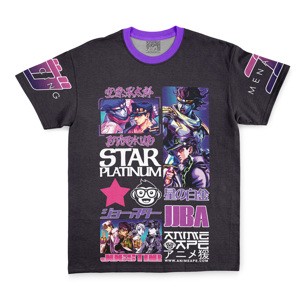 Jotaro Kujo V2 Jojo’s Bizarre Adventure Streetwear T-Shirt - Image 3