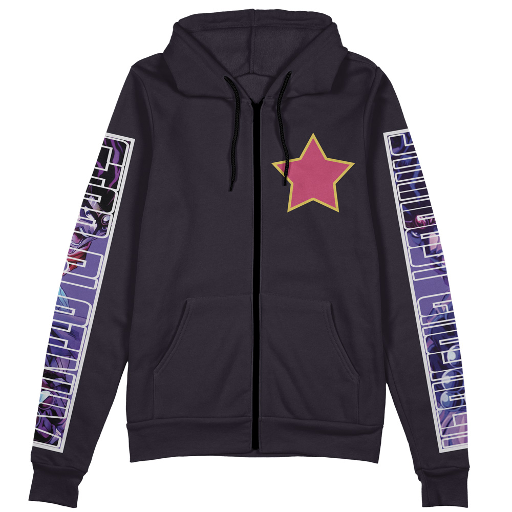 Jotaro Kujo Jojo’s Bizarre Adventure Streetwear Zip Hoodie Jacket - Image 2