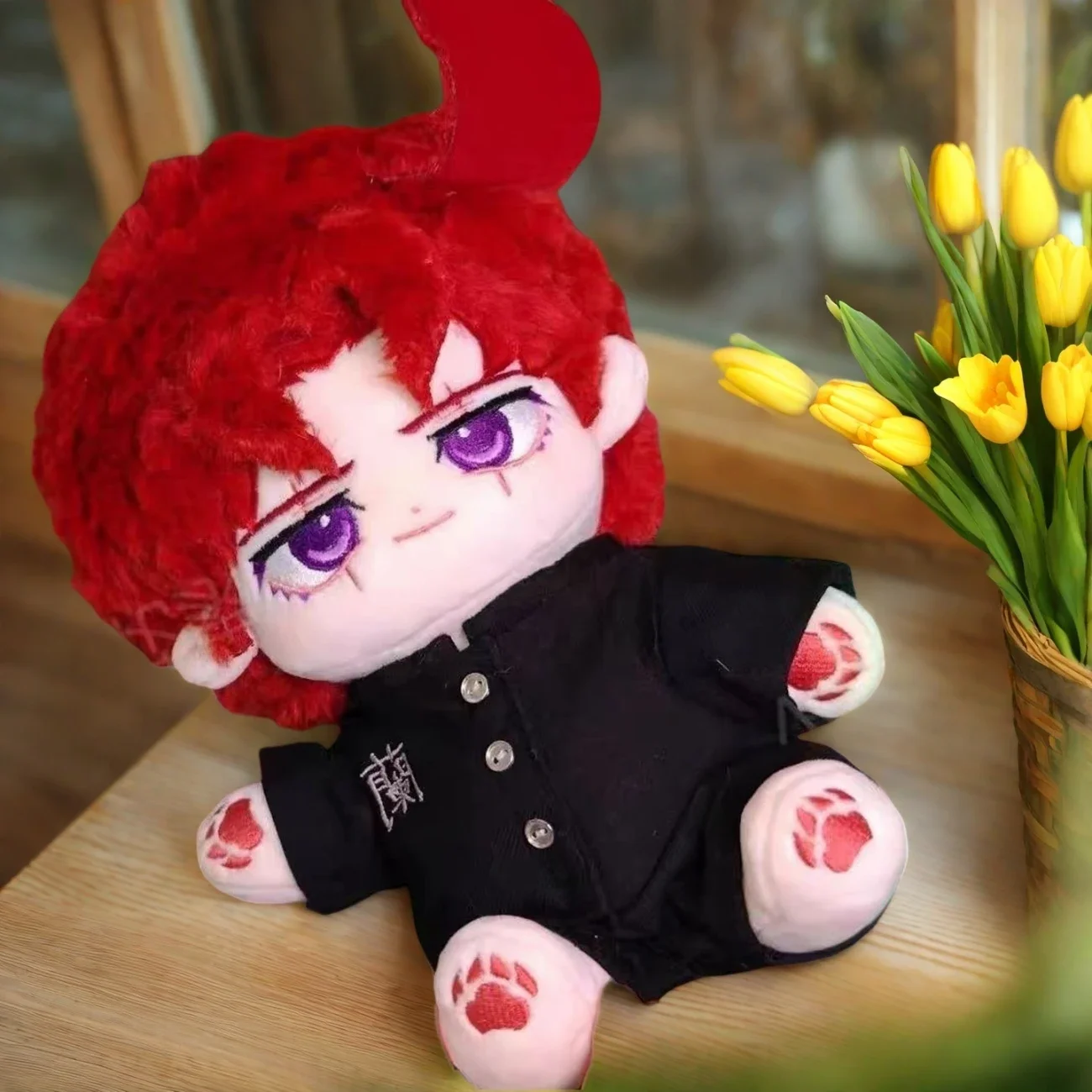 20CM JoJo's Bizarre Adventure Kakyoin Noriaki Plush Doll Toys - Image 3