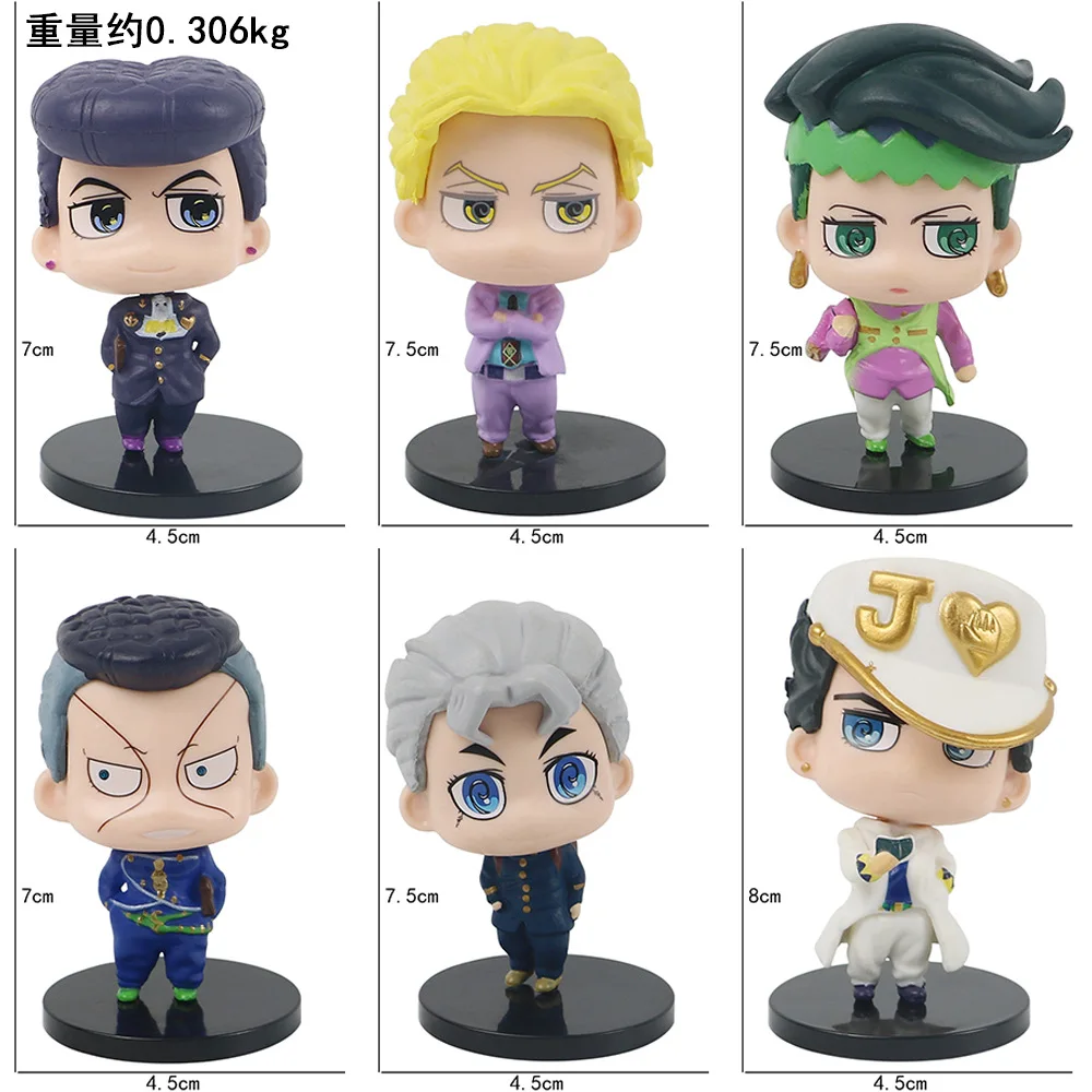 7-8CM 5Pcs/Set Anime JoJo Bizarre Adventure Q Version Action Figures - Image 3