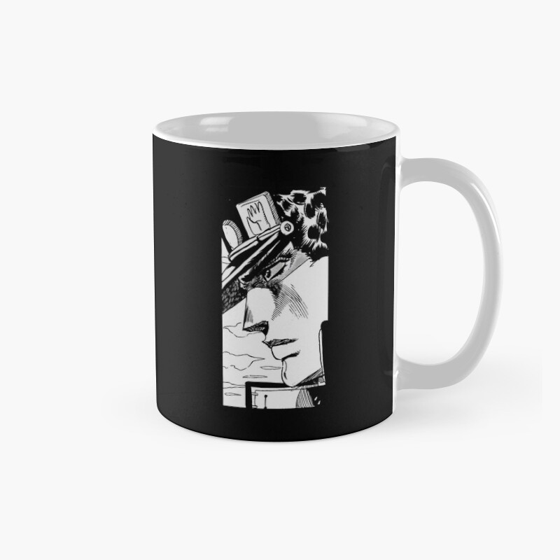 Jotaro Kujo Manga Panel Black White Mug