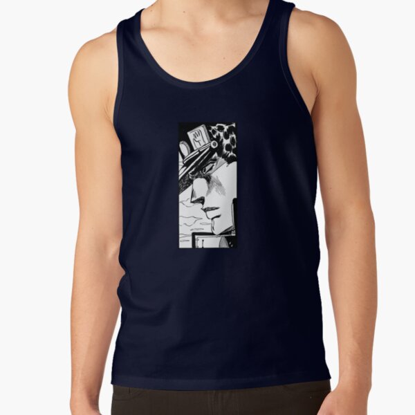 Jotaro Kujo Manga Panel Black White Tank Top - Image 5