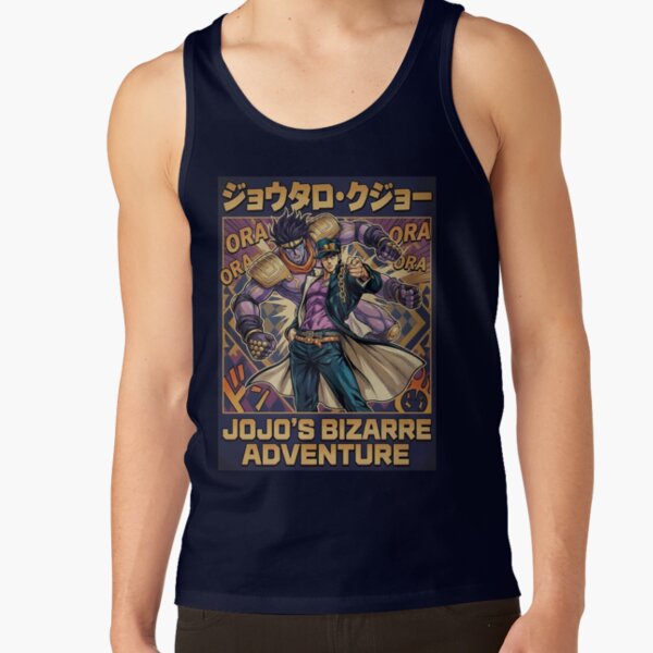 Menacing Stand User Purple Spirit Anime Aesthetic Art Tank Top - Image 5