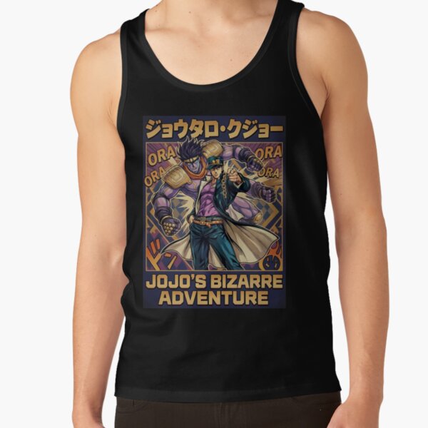Menacing Stand User Purple Spirit Anime Aesthetic Art Tank Top - Image 3