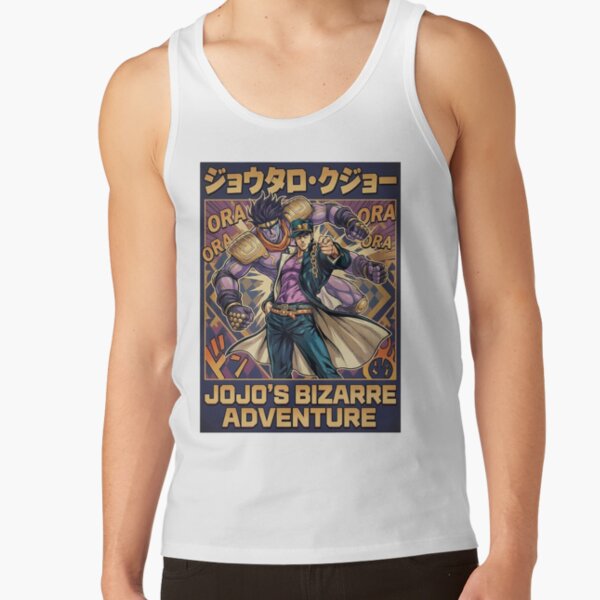 Menacing Stand User Purple Spirit Anime Aesthetic Art Tank Top - Image 2