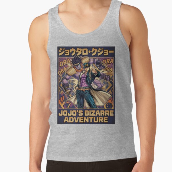 Menacing Stand User Purple Spirit Anime Aesthetic Art Tank Top - Image 4
