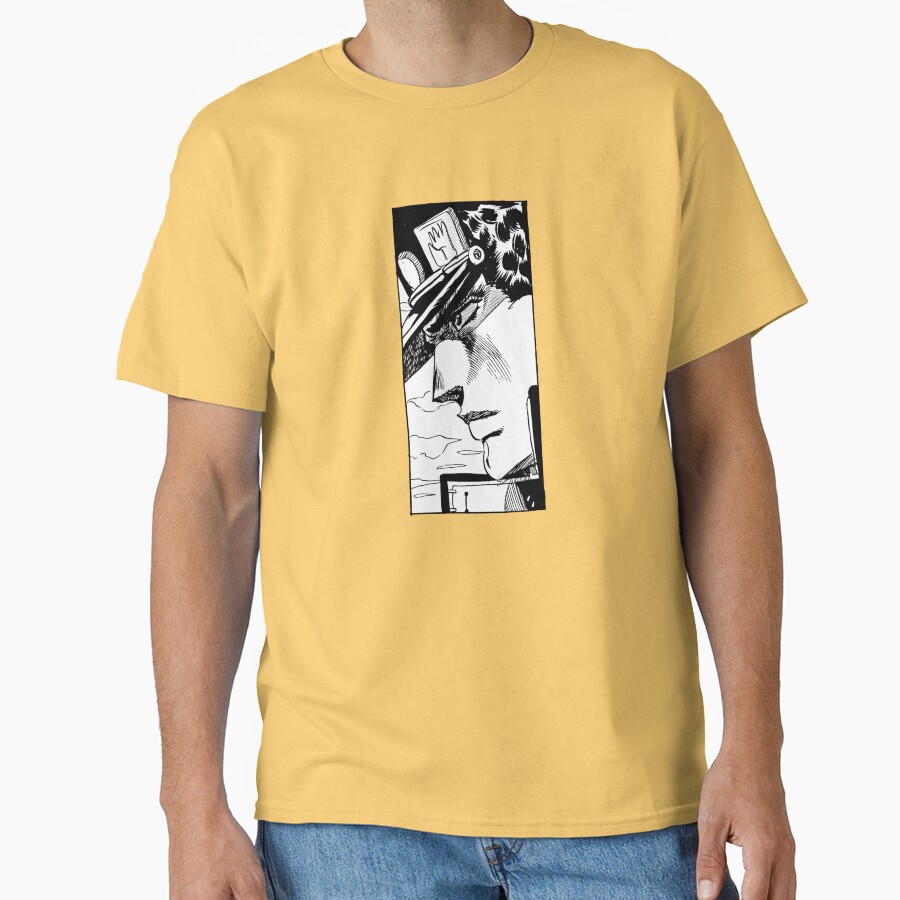 Jotaro Kujo Manga Panel Black White T-shirt