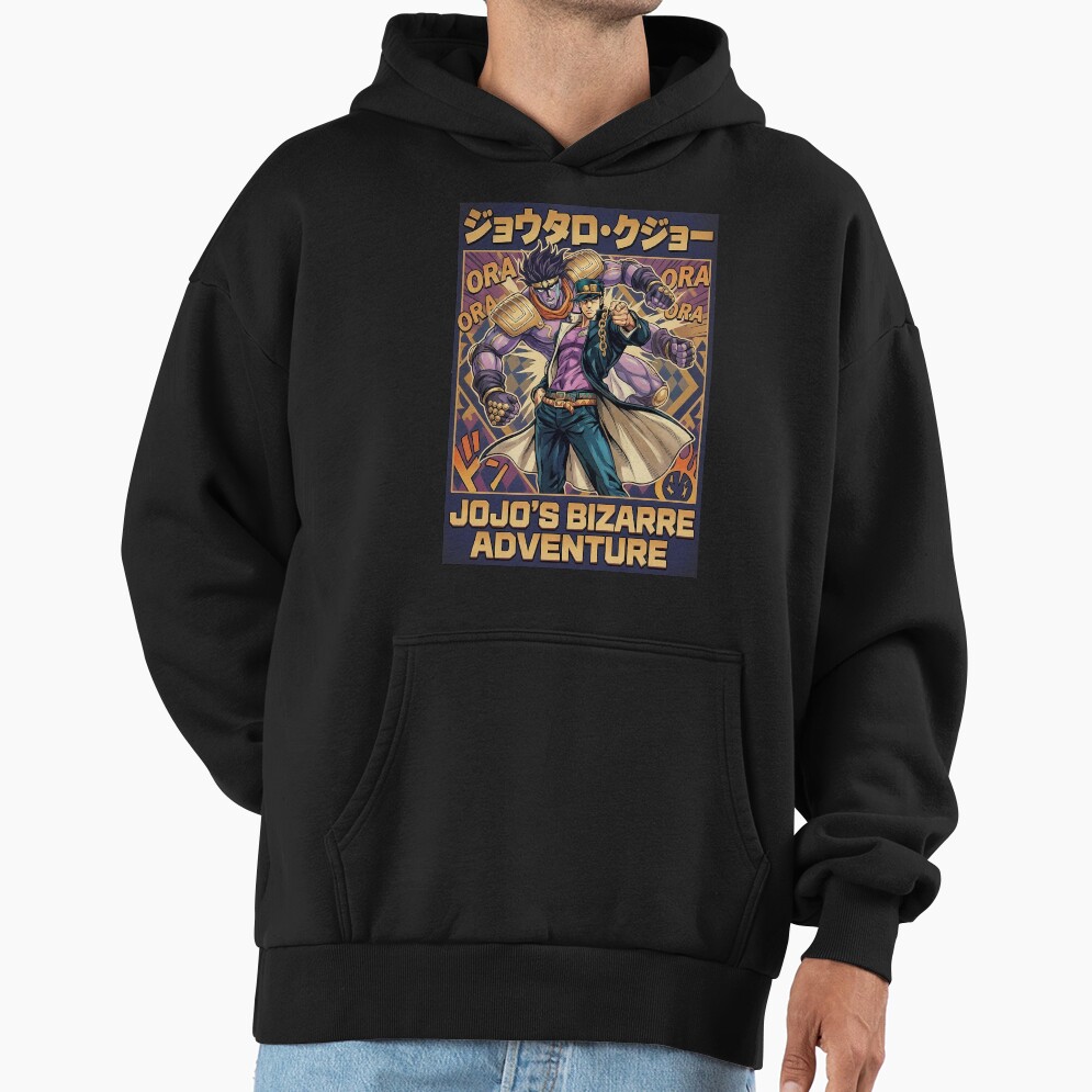 Menacing Stand User Purple Spirit Anime Aesthetic Art Hoodie - Image 3