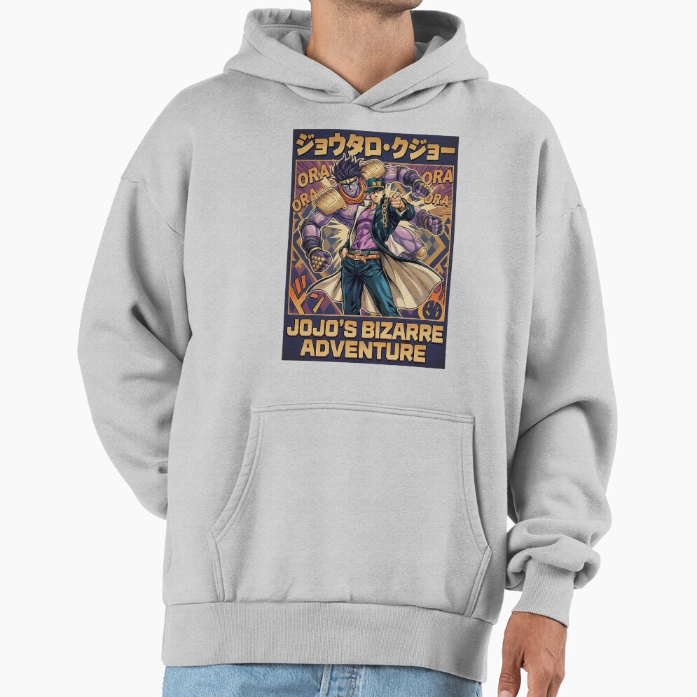 Menacing Stand User Purple Spirit Anime Aesthetic Art Hoodie - Image 5