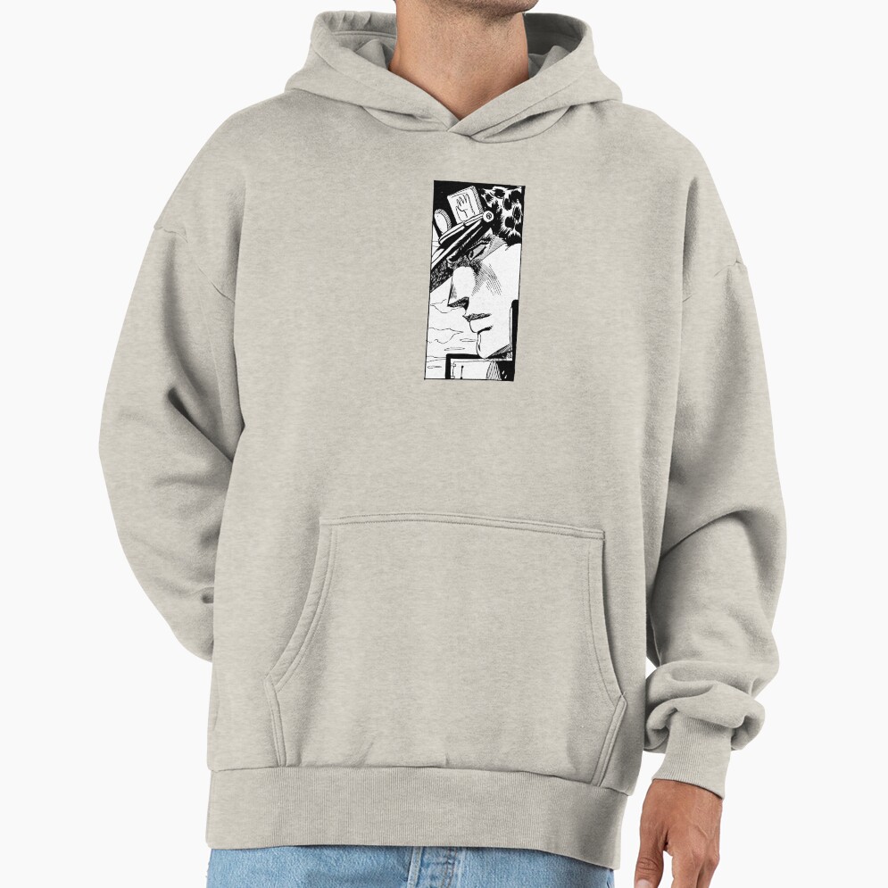 Jotaro Kujo Manga Panel Black White Hoodie - Image 4
