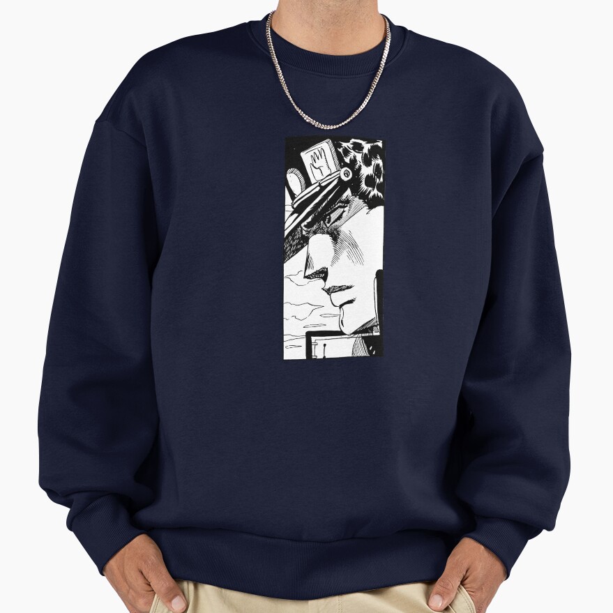 Jotaro Kujo Manga Panel Black White Sweatshirt