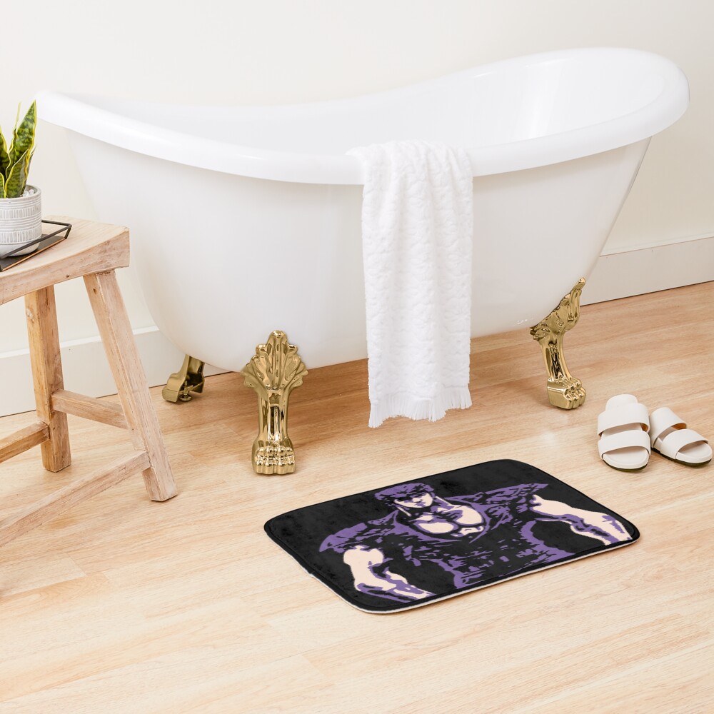 Fist Of The North Star Retro Vintage Bath Mat - Image 2