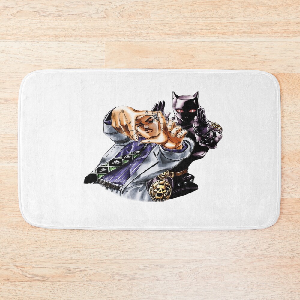 Confident Fighter With Gloves And Determined Look Bath Mat