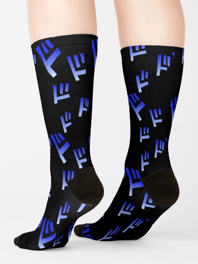 Oh You Re Approaching Me Symbols Vertical Socks - Image 2