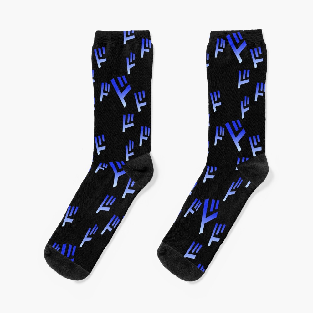 Oh You Re Approaching Me Symbols Vertical Socks