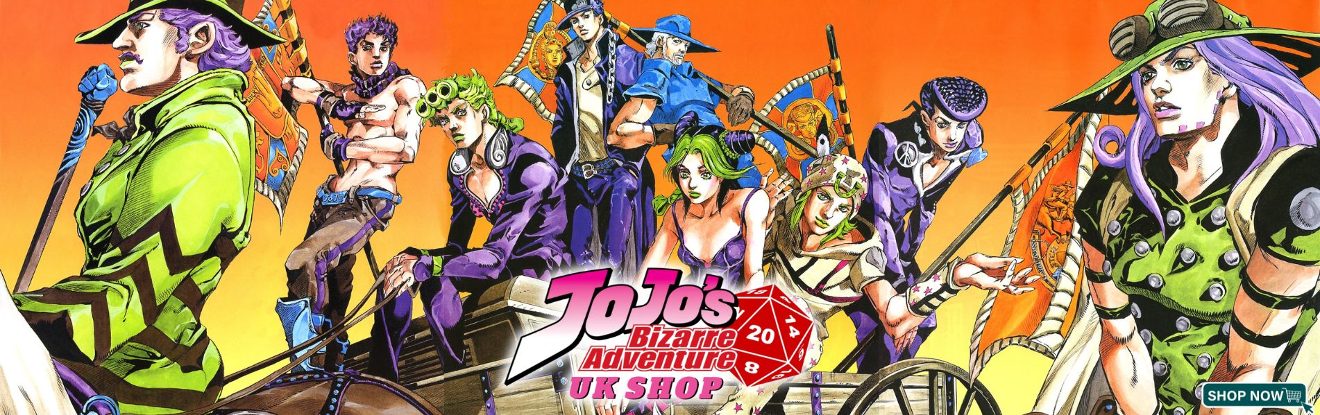 JJBA UK Shop Banner - JoJo's Bizarre Adventure UK Shop